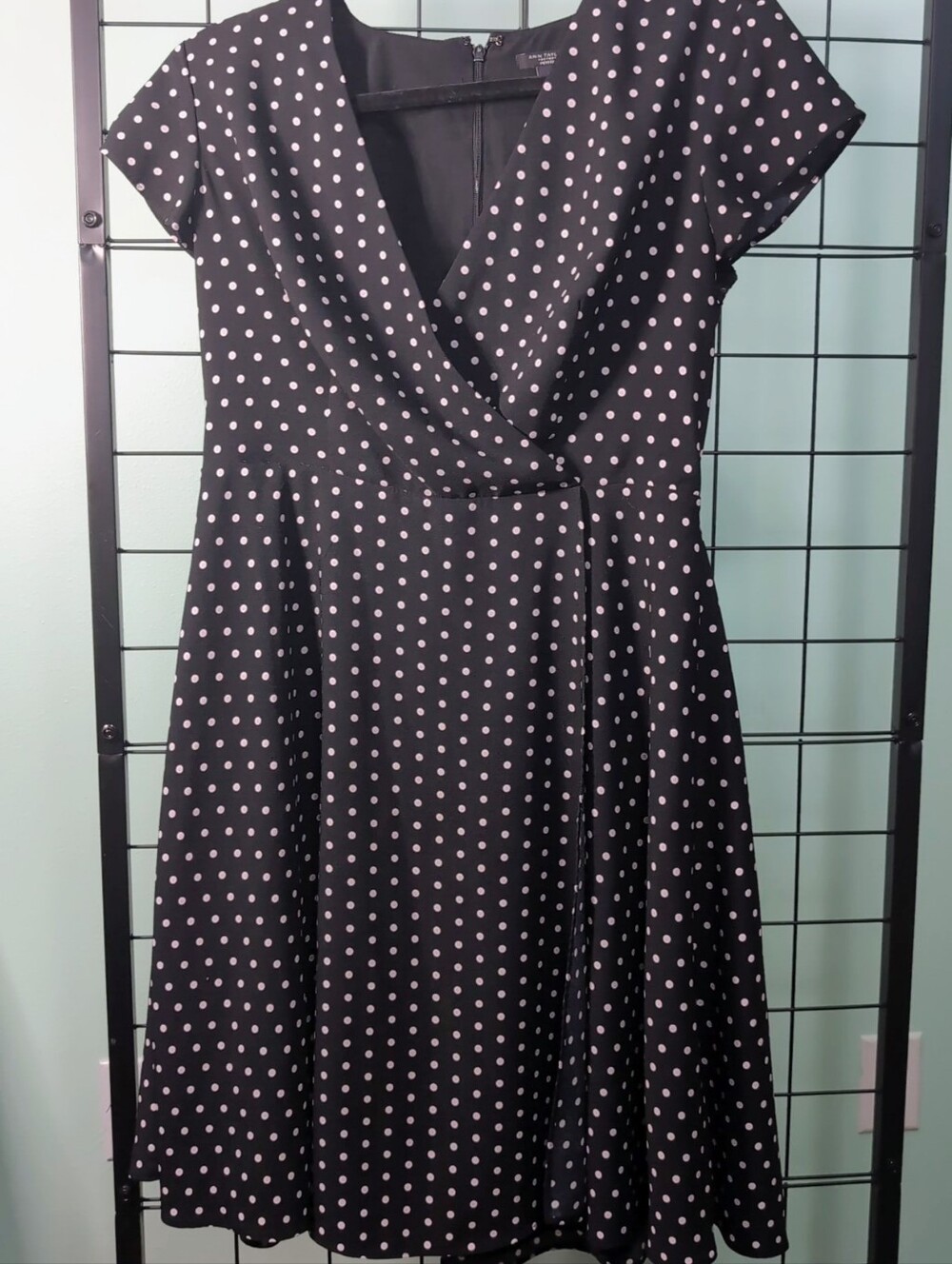 ***5 For $20***Ann Taylor Factory Petite Polka Dot Wrap Dress Size 6P